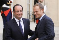 FRANCJA PARY PREMIER TUSK PREZYDENT HOLLANDE SPOTKANIE