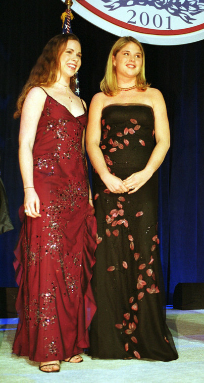 Jenna i Barbara Bush w 2001 roku