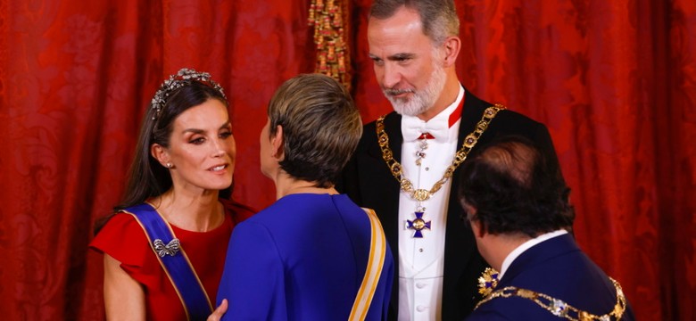 Wyjątkowo nieudana kreacja. Pierwsza dama Kolumbii poległa stylizacyjnie podczas wizyty w Hiszpanii [FOTO]