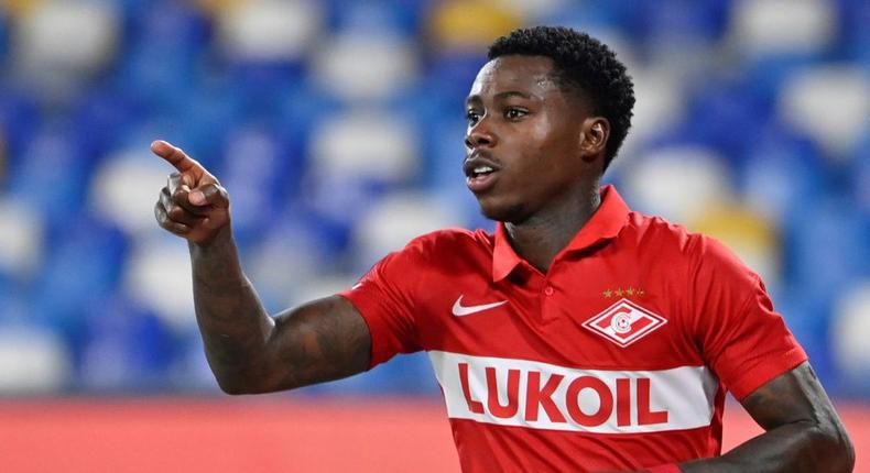 Spartak Moscow's Dutch forward Quincy Promes Creator: Alberto PIZZOLI