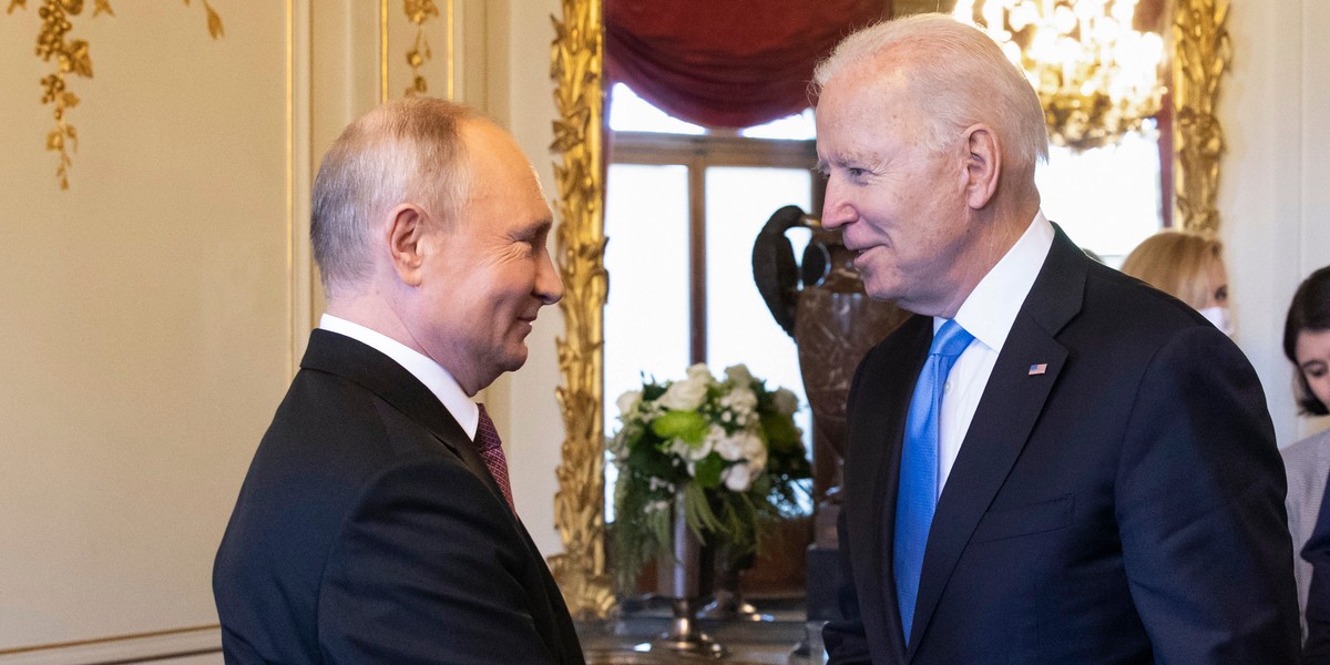 Joe Biden i Władimir Putin