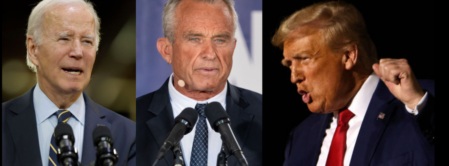 Joe Biden, Robert F. Kennedy Jr i Donald Trump