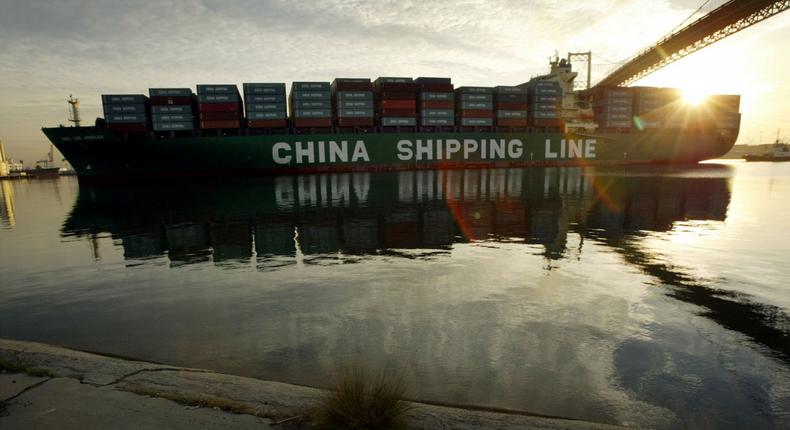 China shipping container us trade war