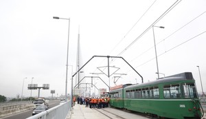 Tramvaj Most na Adi probna vožnja Vesić