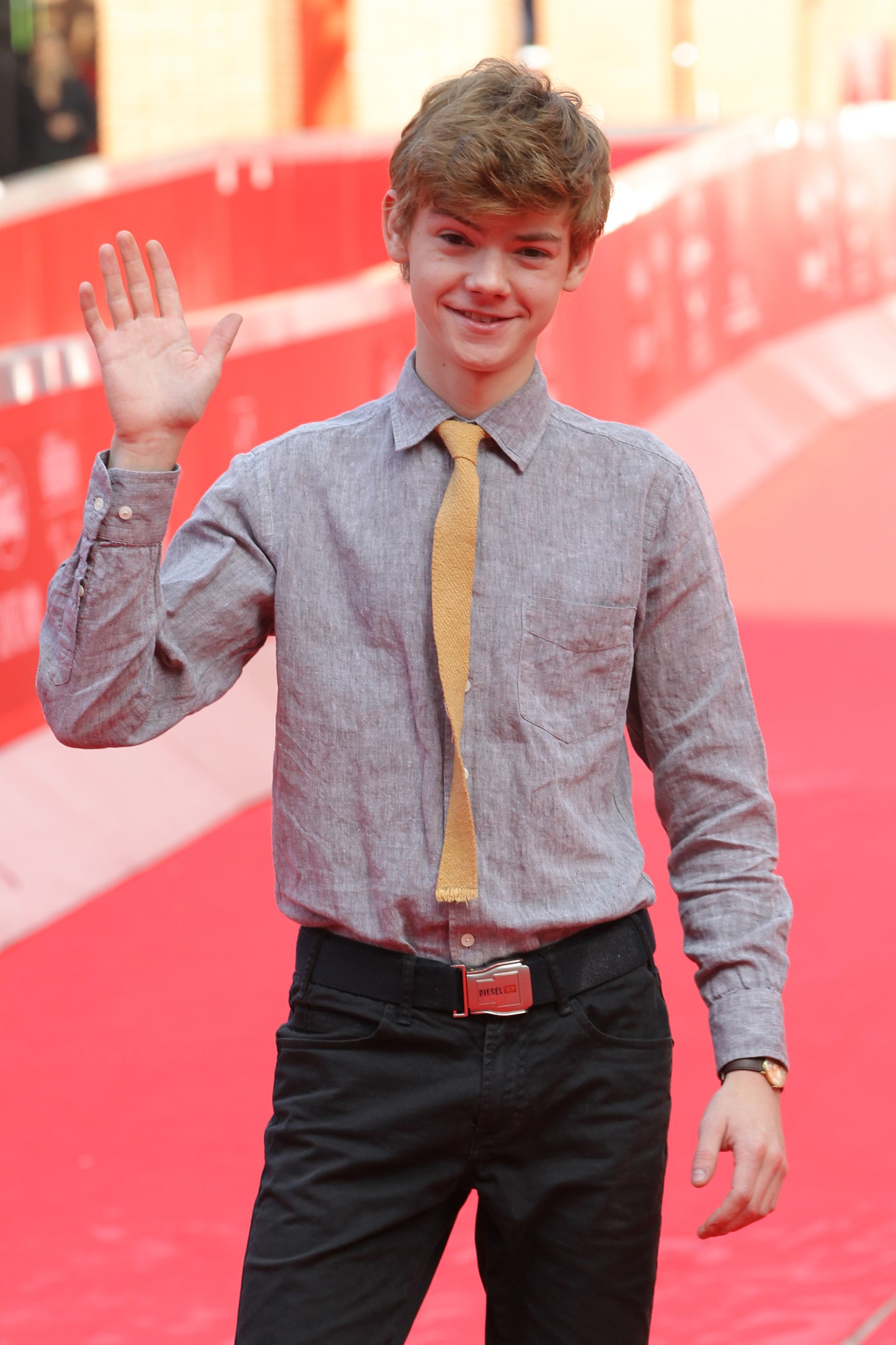 Thomas Brodie-Sangster 2011-ben az Egy szuperhős halála római premierjén