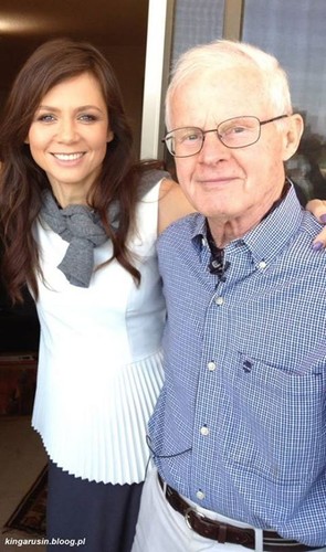 Kinga Rusin na spotkaniu z Davidem Fordenem