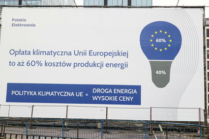 Antyunijne billboardy szybko się zestarzały. Dziś to nie opłata klimatyczna, ale węgiel winduje ceny prądu