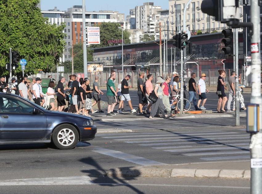 Blokada na Novom Beogradu