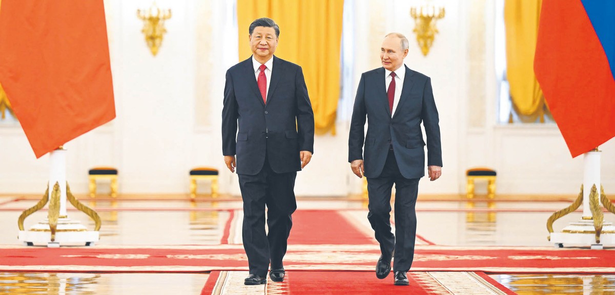 Przywódcy Chin i Rosji: Xi Jinping i Władimir Putin