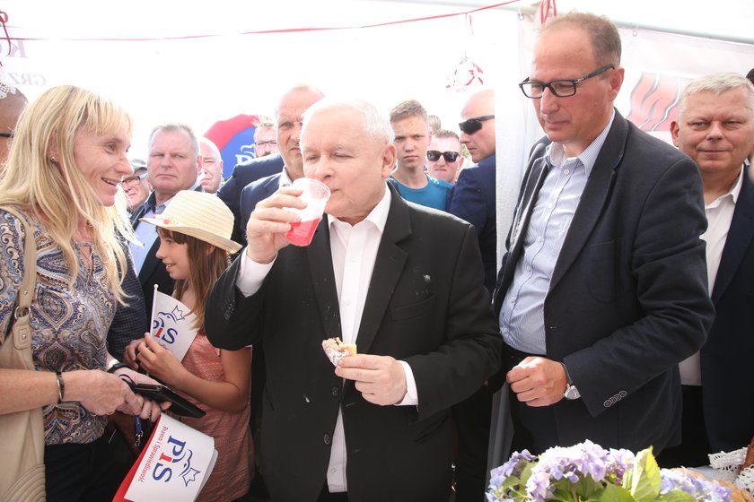 Jarosław Kaczyński na pikniku rodzinnym