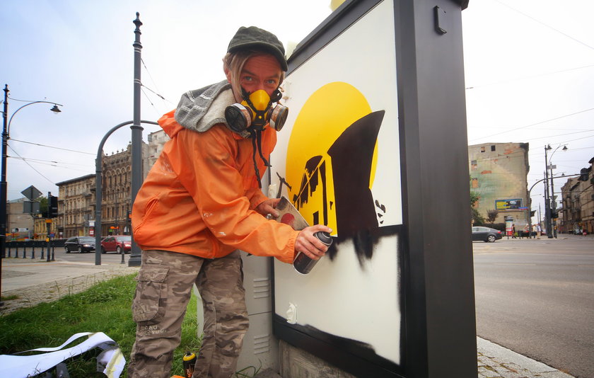 Egon Fietke, łódzki artysta zdecydował się przemalować skrzynki energetyczne na ulicach