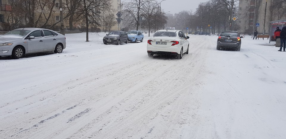 Atak zimy w Warszawie