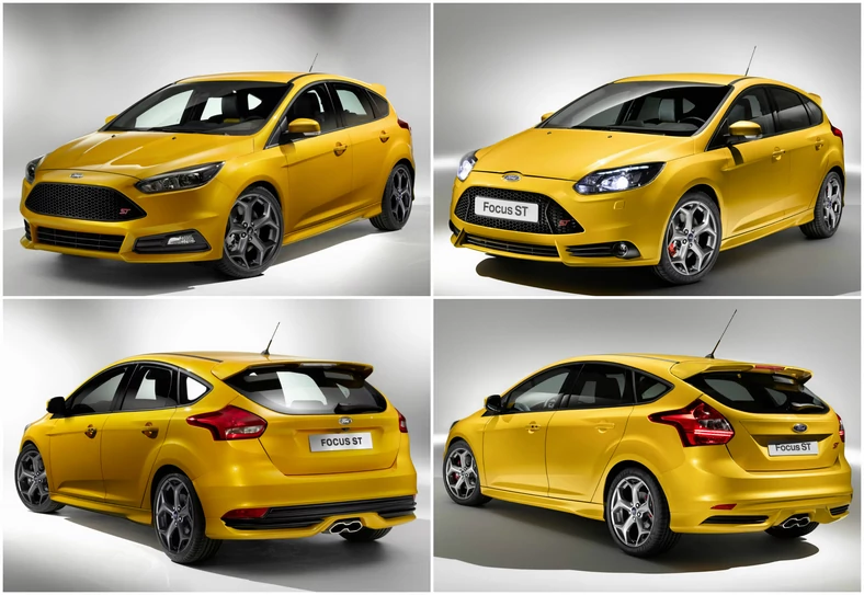 Ford Focus ST po faceliftingu (po lewej) i przed faceliftingiem (po prawej)