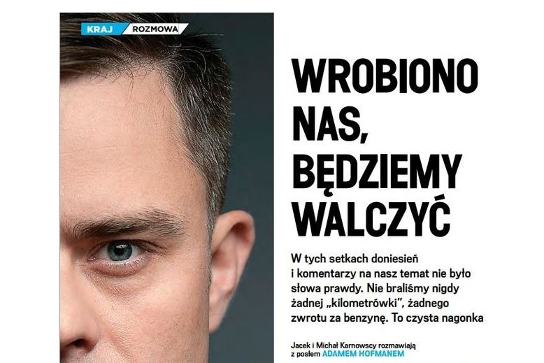 Fragment rozmowy z Adamem Hofmanem - portal wpolityce.pl