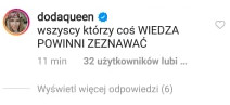 Doda na Instagramie po emisji filmu "Nic się nie stało"