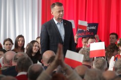 Błaszczak przekonuje do PiS. Mówi też o 'innych, którzy reprezentują cwaniaków'