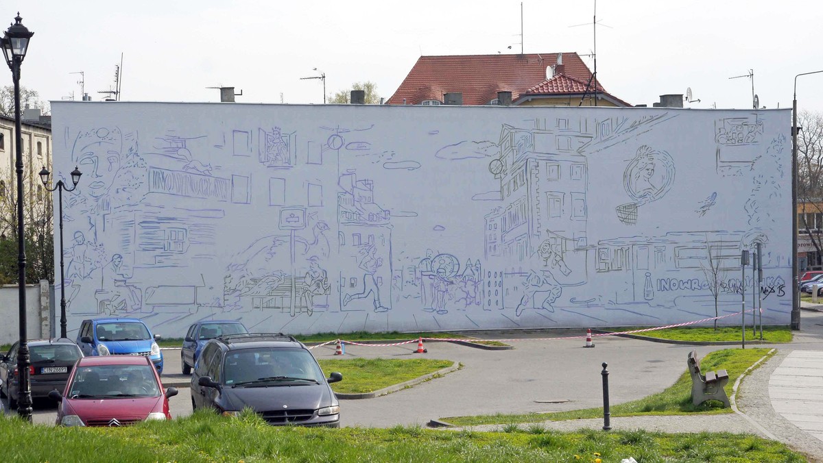 Zgodnie z wcześniejszymi zapowiedziami w Inowrocławiu powstaje mural, który ma być jedną z wizytówek miasta. Mieszkańcy i turyści będą mogli go podziwiać już za kilka tygodni.