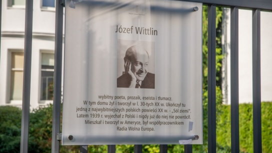 Odsłonięcie tablicy Józefa Wittlina