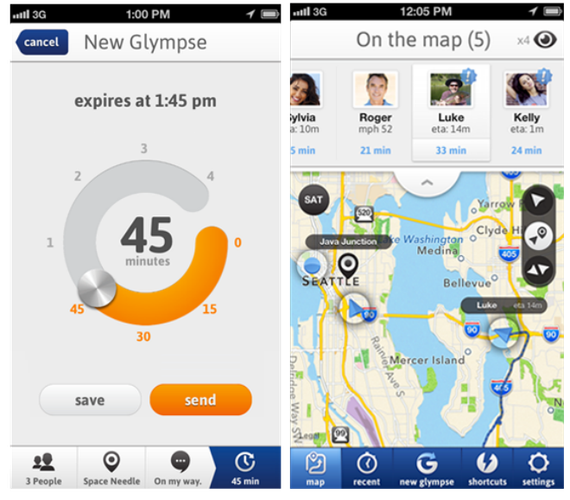 <b>Glympse</b>
<br></br>
Narzędzie, które zwiększy nasze bezpieczeństwo w podróży poprzez przekazywanie wybranej osobie swojego aktualnego położenia.