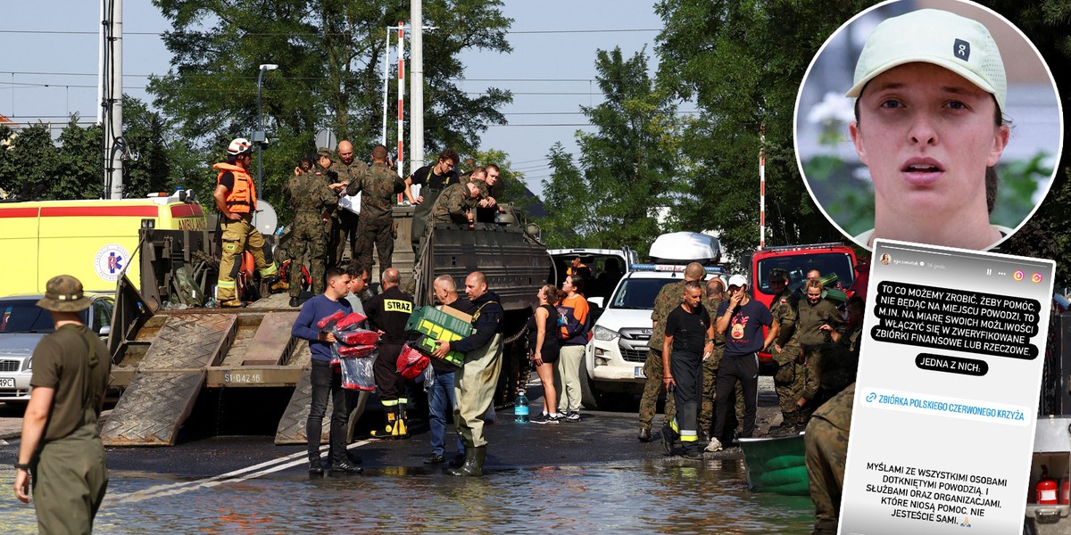 Iga Świątek mocno przejmuje się losem powodzian, i dlatego powstał jej ważny apel. 