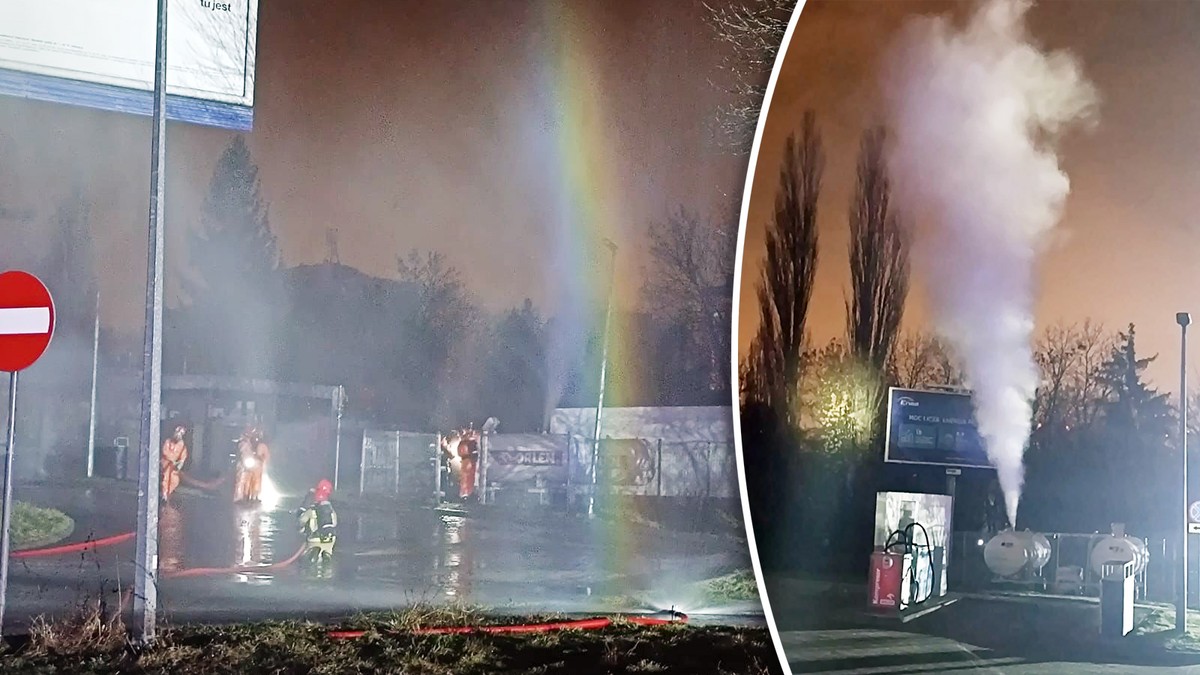 Ewakuacja w środku nocy. Nad okolicą pojawiła się chmura gazu