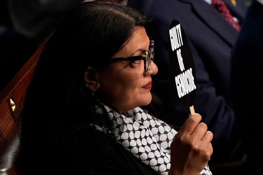 Rašida Tlaib tokom Netanjahuovog govora