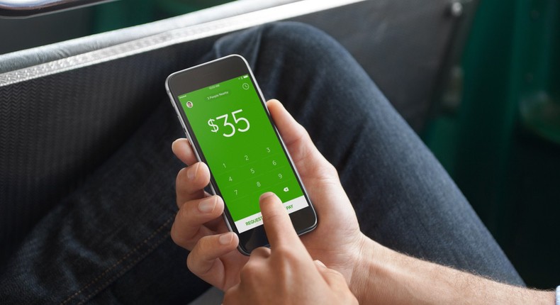 Square's Cash App allows users to send money to anyone else with an account, like Venmo.