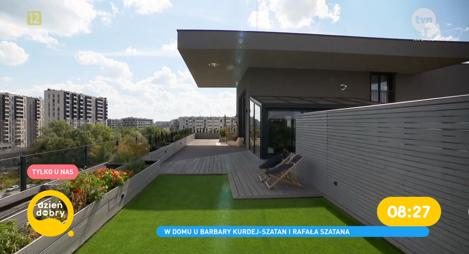 Apartament Barbary Kurdej-Szatan i Rafała Szatana: taras