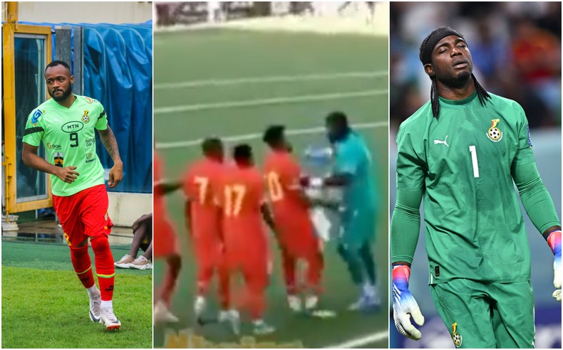 Jordan Ayew and Ati Zigi involved in near-fight after Ghana's loss to Sudan (Video)