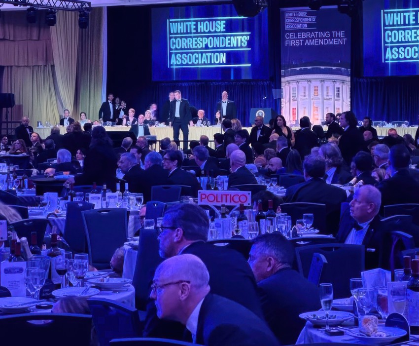 Večere za dopisnike u Hotelu Hilton, trenutak pucnjave 