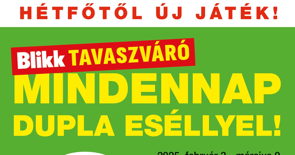 Tavaszváró néven indít új játékot a Blikk: fantasztikus nyereményekért játszhat!