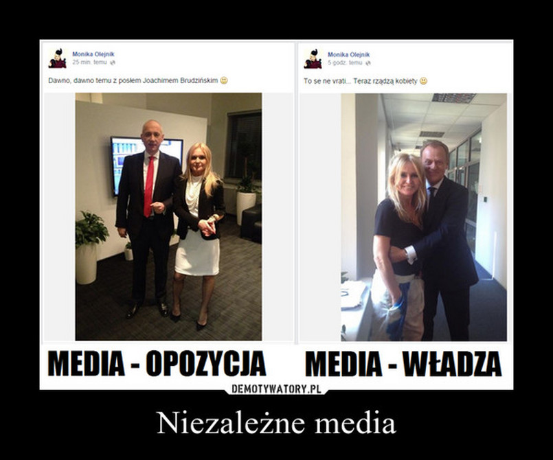 Monika Olejnikpochwaliła się zdjęciami z politykami. Trudno nie zauważyć, którego darzy większą sympatią.