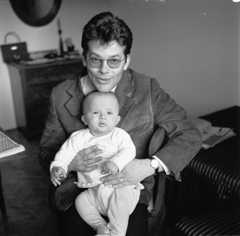 Zbigniew Cybulski z synem Maciejem