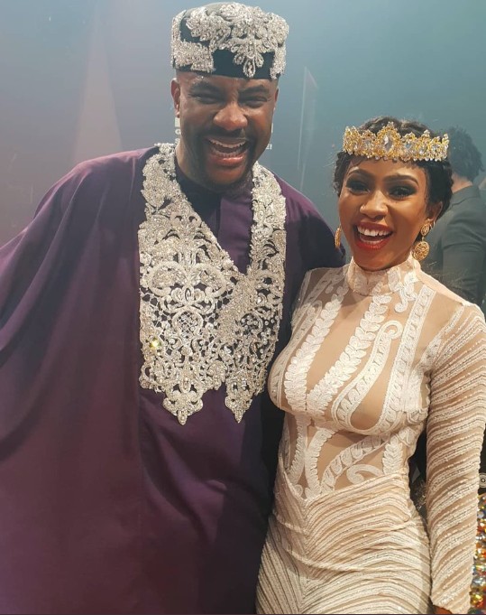 Twitter image: Big Brother Naija Host Ebuka and 2019 winner Mercy Eke