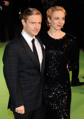 Martin Freeman z żoną Amandą Abbington