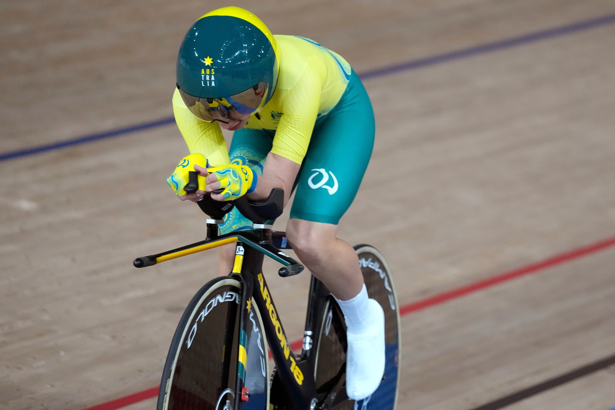 Austrálska paralympionička Paige Grecová. 