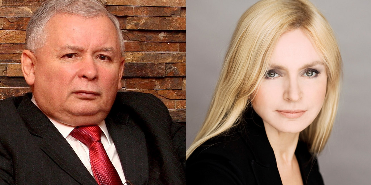 Jarosław Kaczyński i Monika Olejnik.
