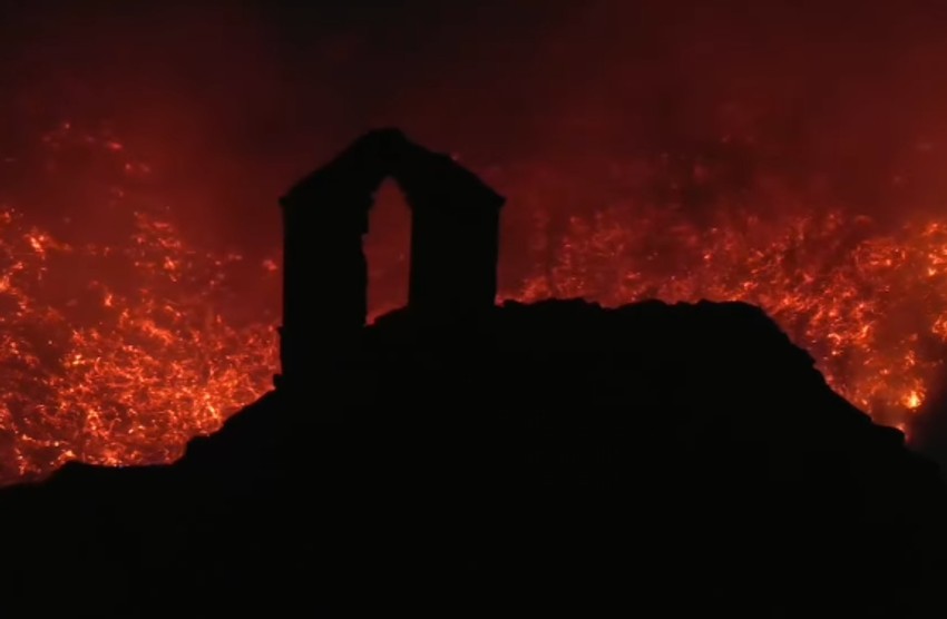 Požar na brdu iznad Buljarice