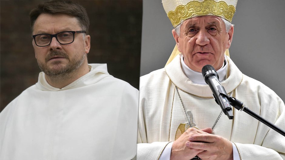 o. Marcin Mogielski i abp Andrzej Dzięga