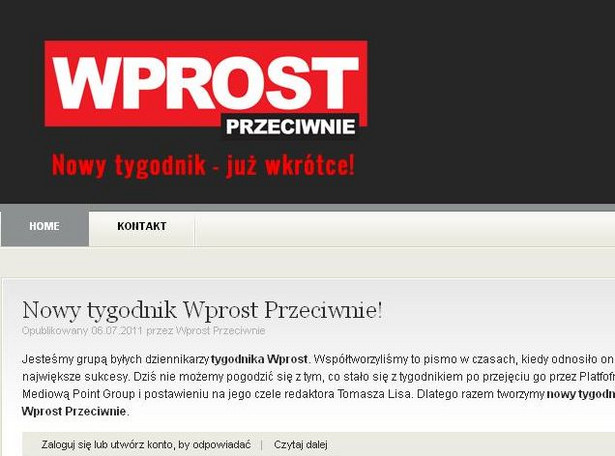 Byli dziennikarze "Wprost" idą na wojnę z Lisem