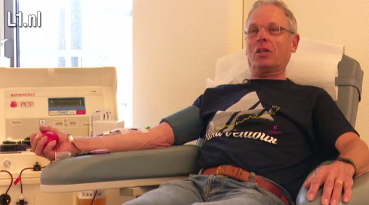 Frans Hollander összesen 333 liter vért adott élete során / Fotó: L1.nl
