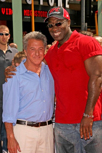 Michael Clarke Duncan i Dustin Hoffman na premierze 'Kung Fu Pandy' – 1 czerwca 2008 r.