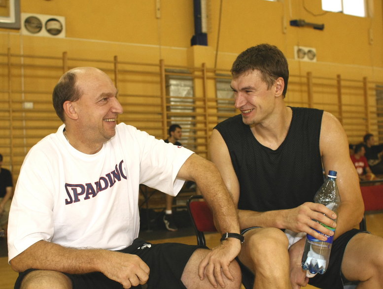 Andrej Urlep z Adamem Wójcikiem