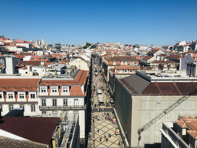  Panorama Lizbony z Rua Augusta Arch. Fot. Olivia Drost