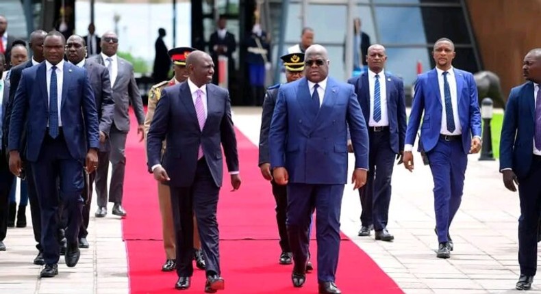 Willaim Ruto and Felix Tshisekedi