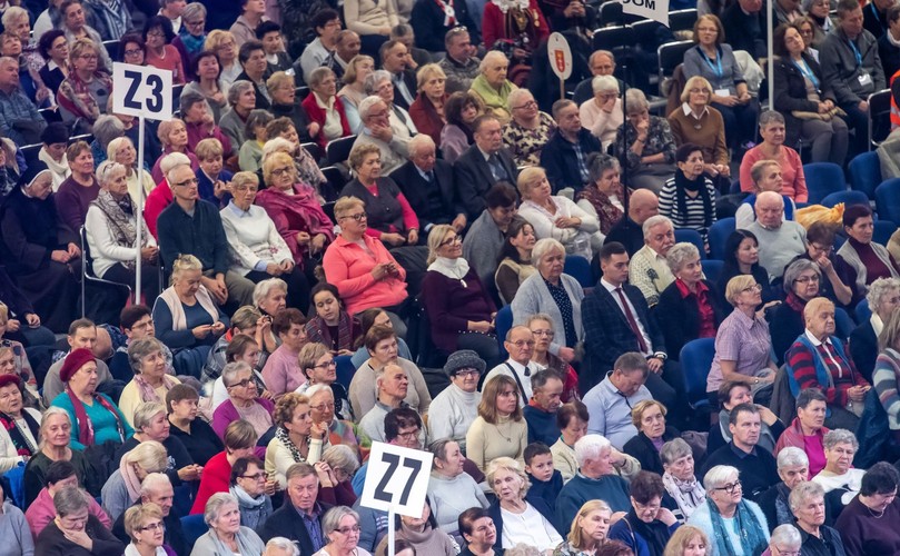 Uczestnicy podczas uroczystości rocznicowych