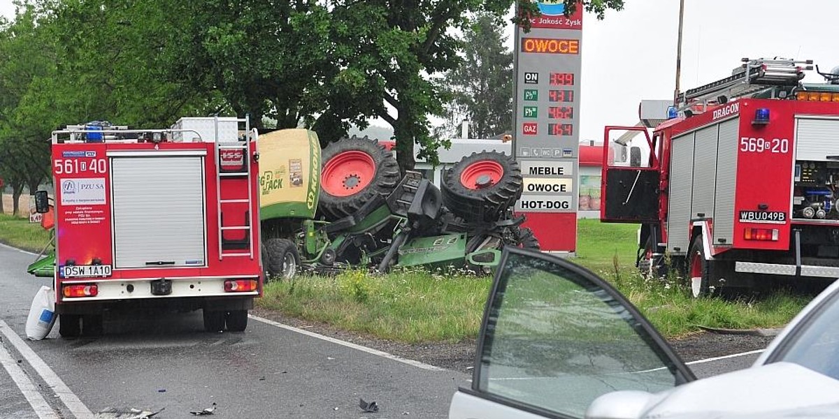 Groźny wypadek pod Świdnicą