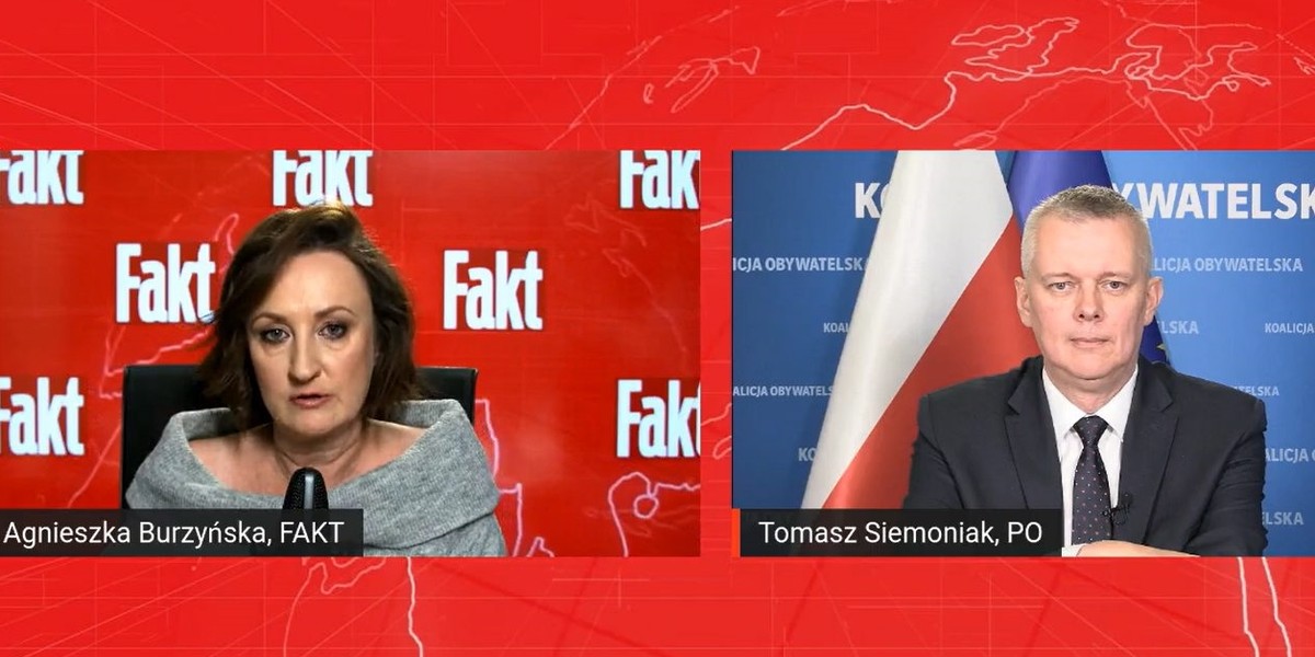 Tomasz Siemoniak w programie FaktLIVE