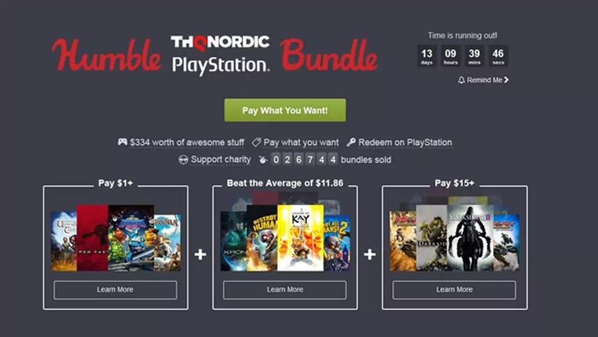 Humble THQ Nordic Bundle - 12 gier na PS4 za 60 złotych