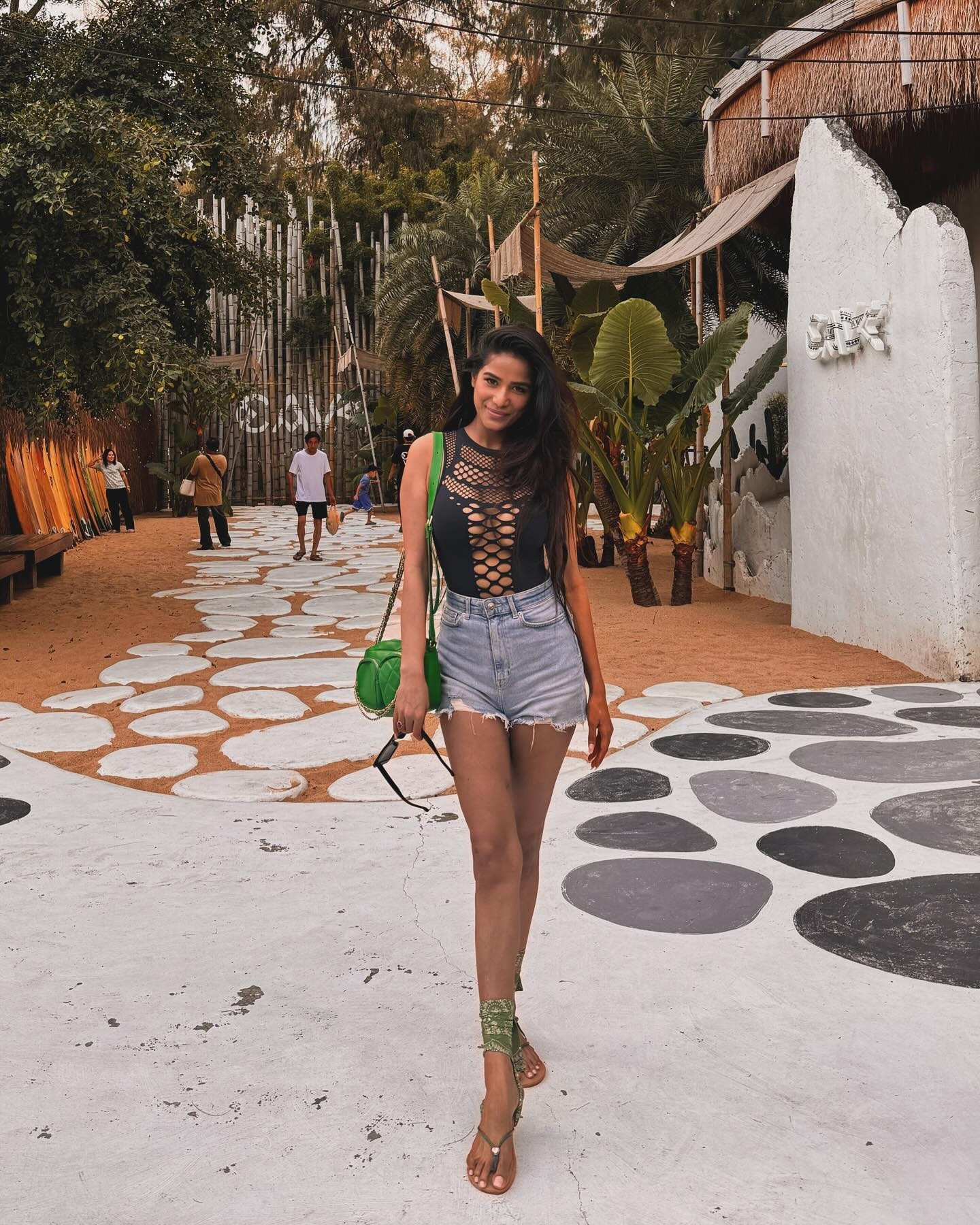 Indická influencerka Poonam Pandey.